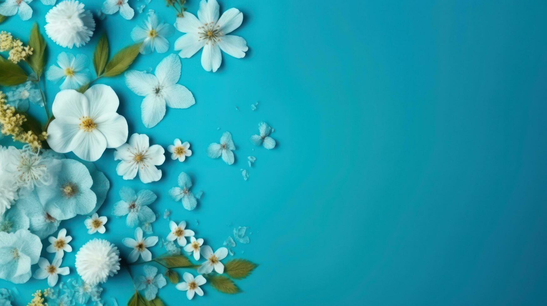 AI generated Captivating banner design featuring cheey blossoms photo