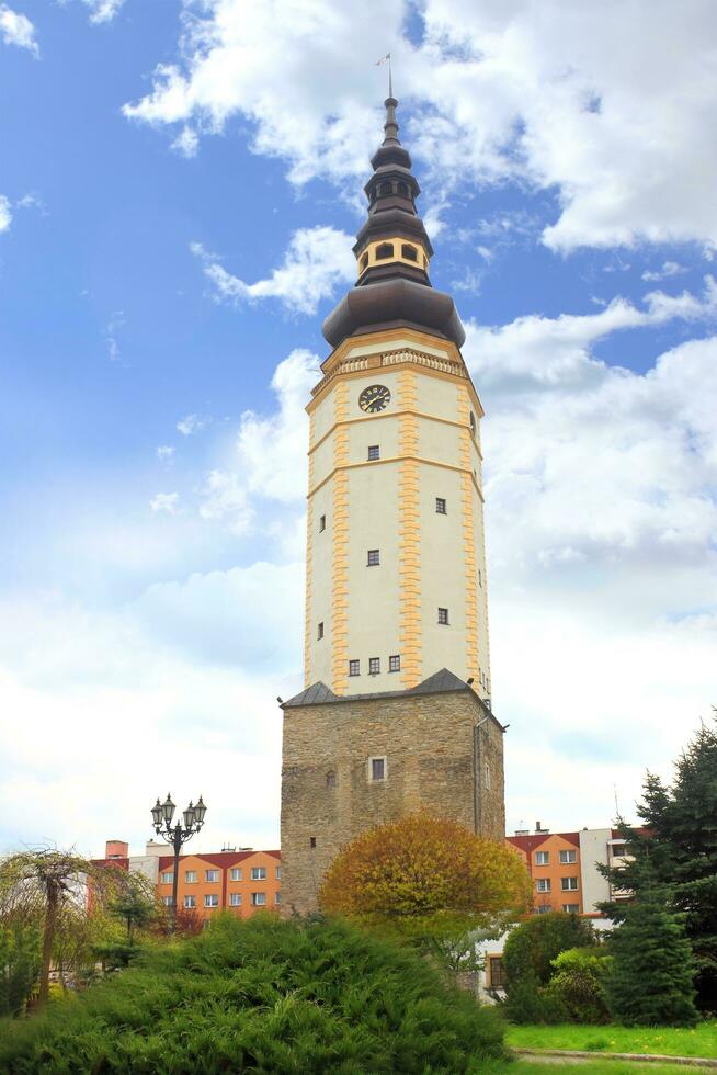 antiguo torre en strzelin Polonia foto