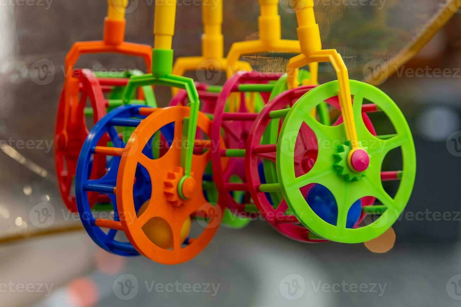 colorful plastic toys for christmas photo