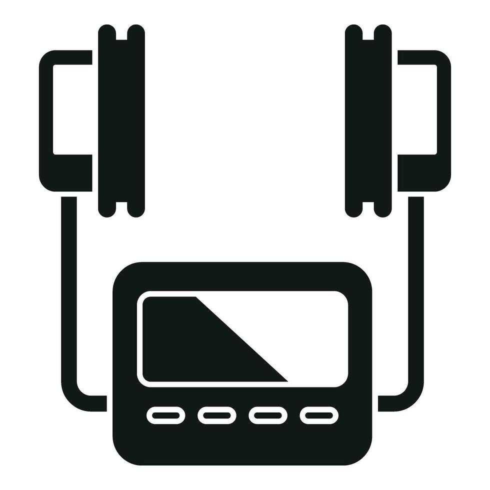 Pacemaker defibrillator icon simple vector. Automatic care massage vector
