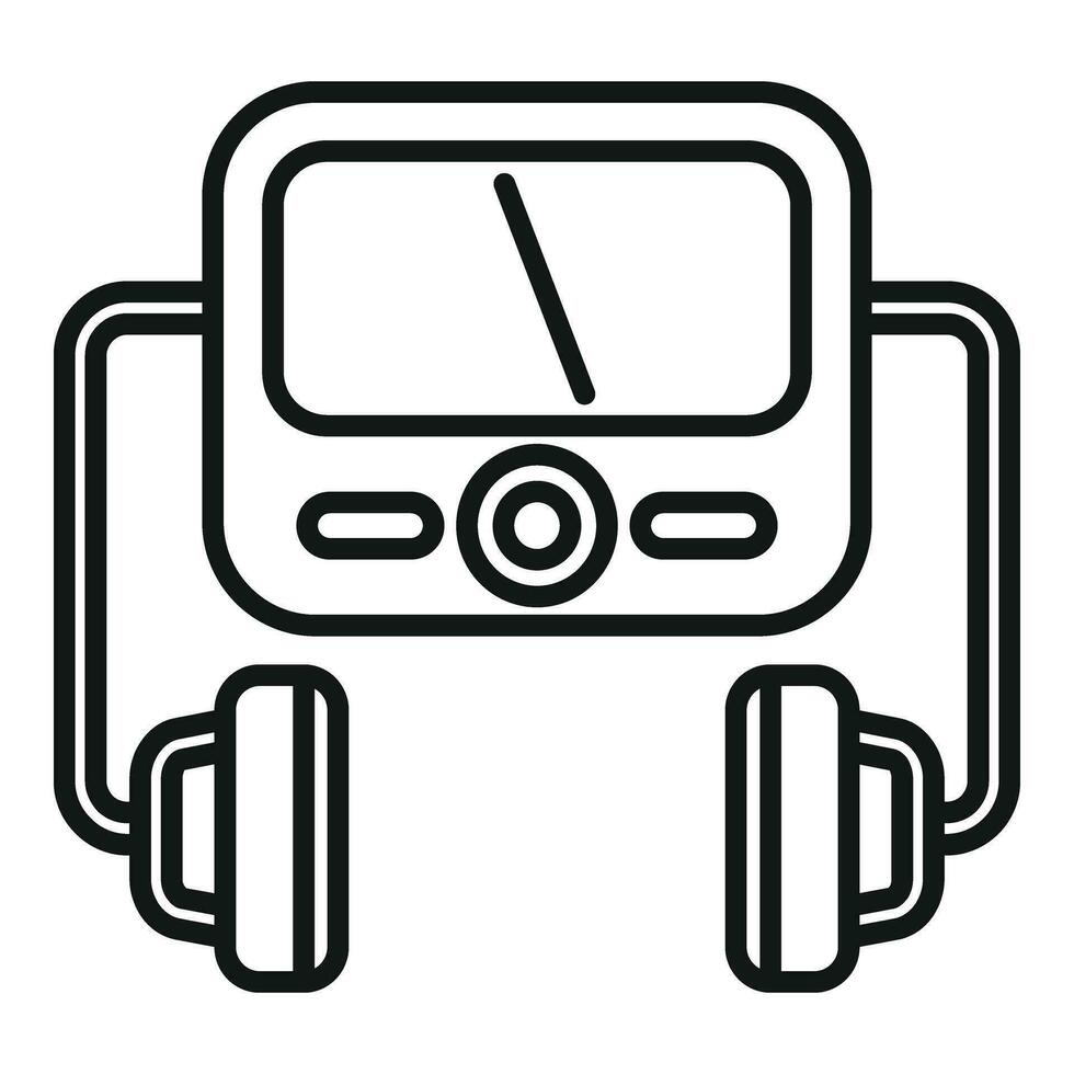 Resuscitation defibrillator icon outline vector. First aid help vector