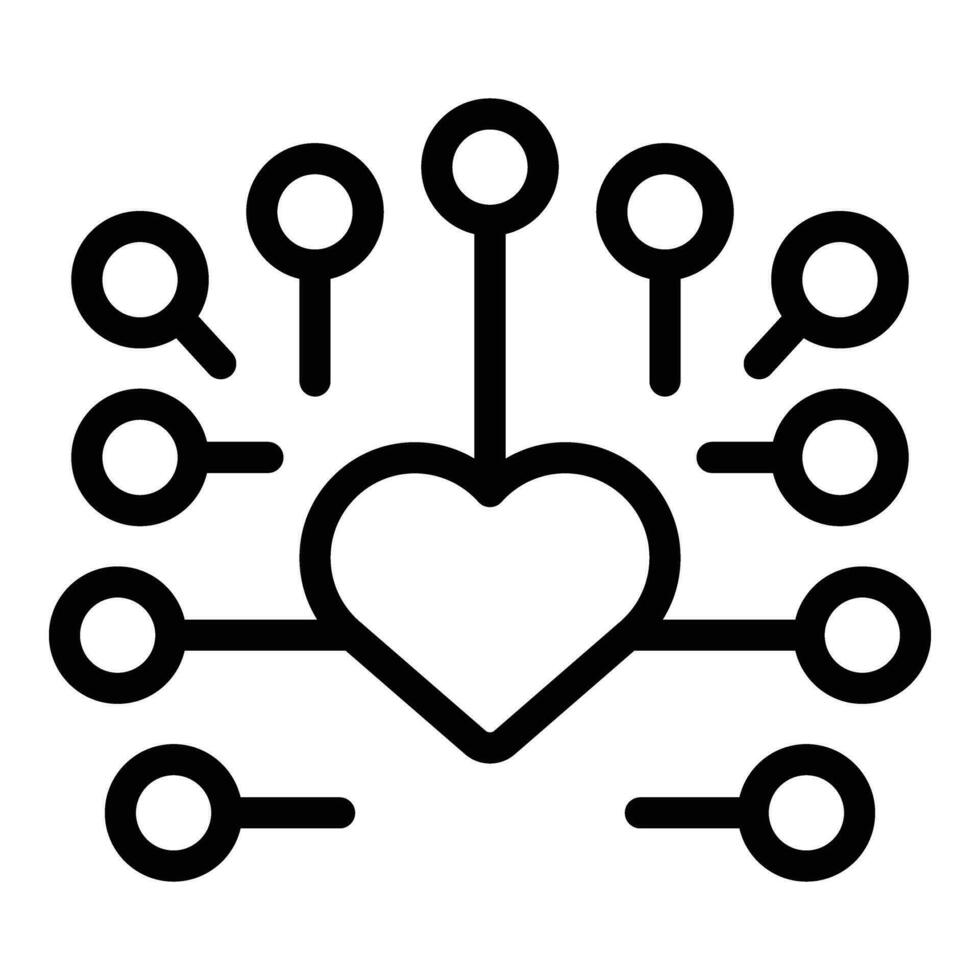 Support help like icon outline vector. Integrity law vector