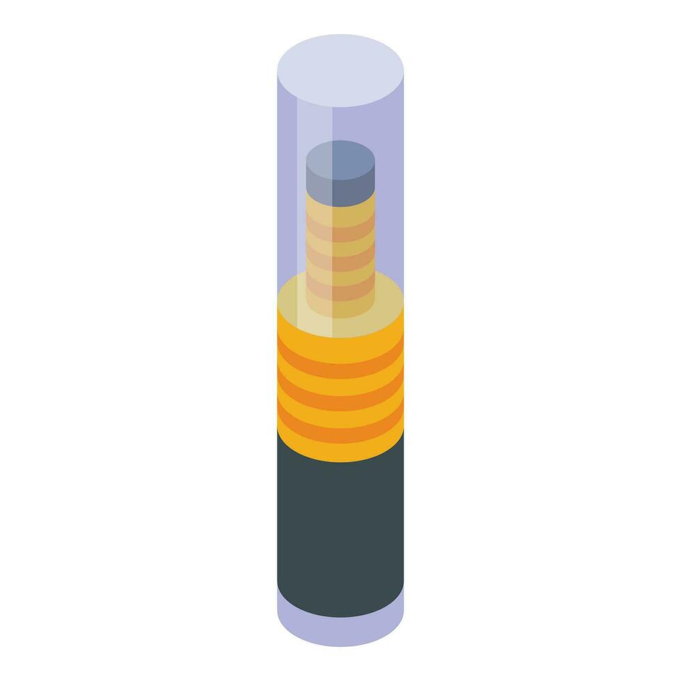 Scan rfid device icon isometric vector. Door lock antenna vector