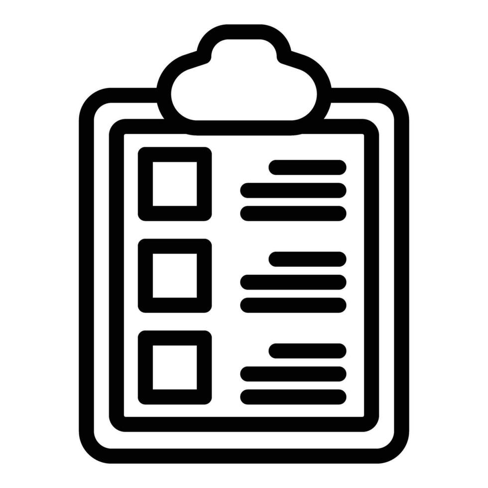 Passive lifestyle to do list icon outline vector. Patient unhealthy vector