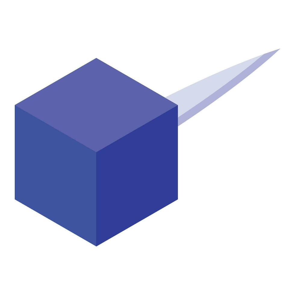 Push pin tool icon isometric vector. Stationery reminder board vector