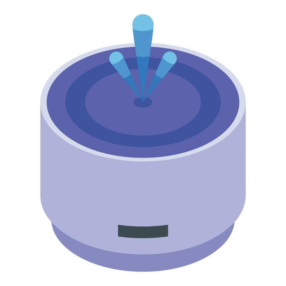 Flash drinker icon isometric vector. Water bowl store vector