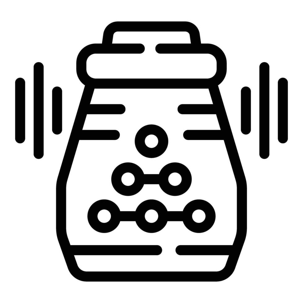 Virtual software assistant icon outline vector. Wireless control device vector
