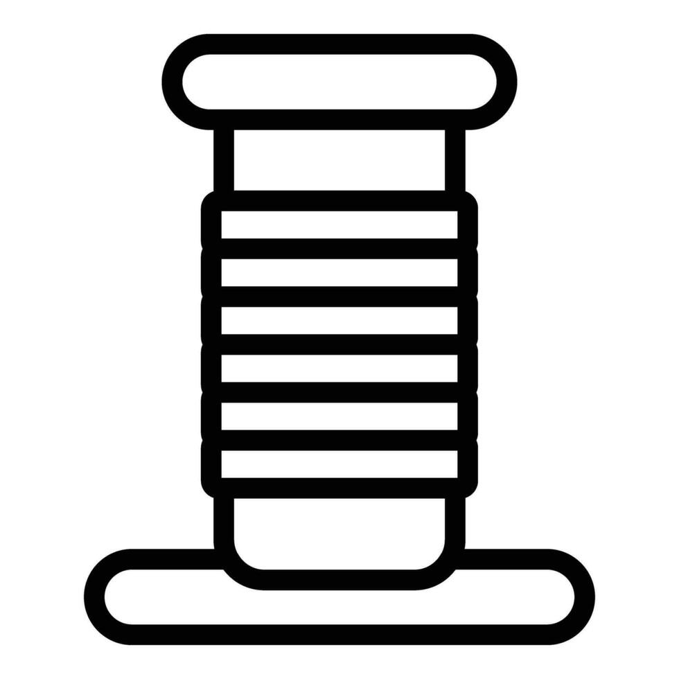 Cat post scratcher tower icon outline vector. Soft carboard pillar vector