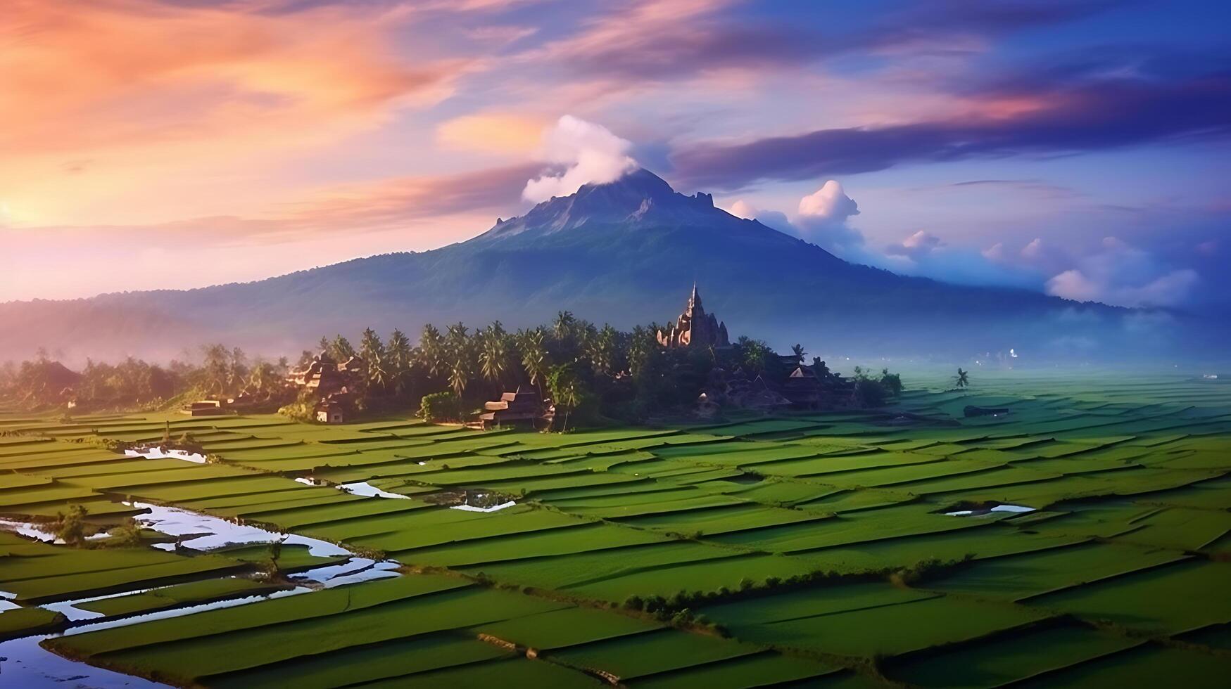 AI generated Most beautiful places in the world photo