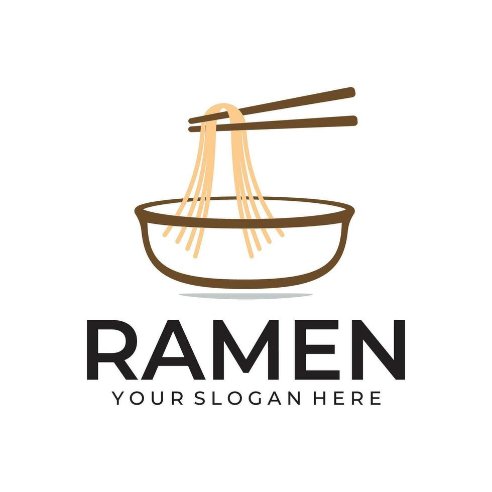 ramen ilustración logo vector