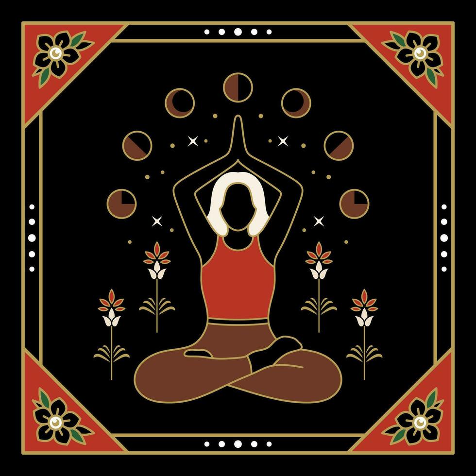 Yoga Meditation vector art