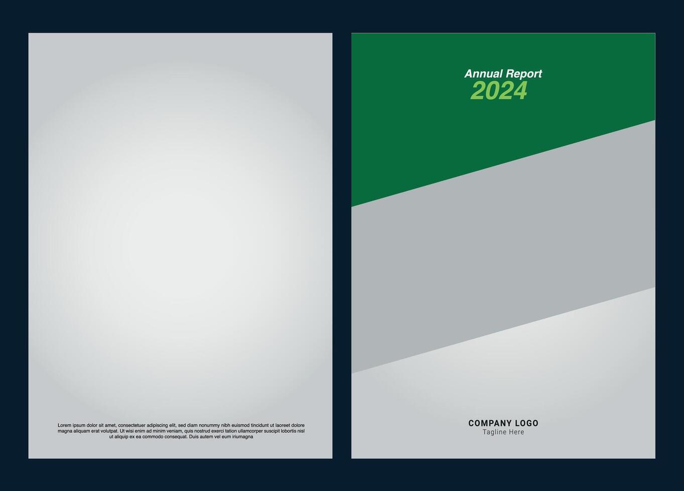 Annual Report cover design templete vector