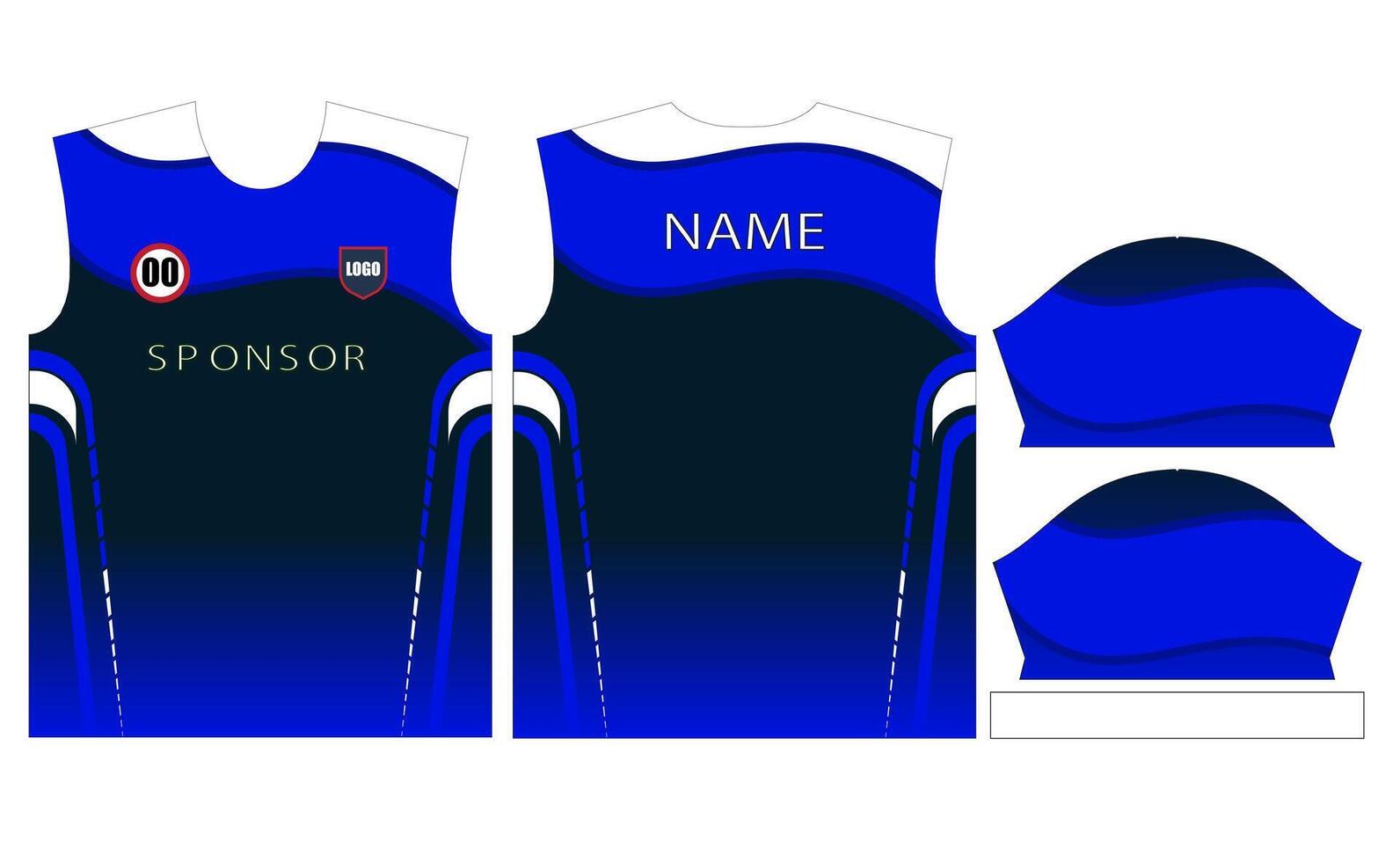 soccer jersey design for sublimation or football cricket jersey design vector