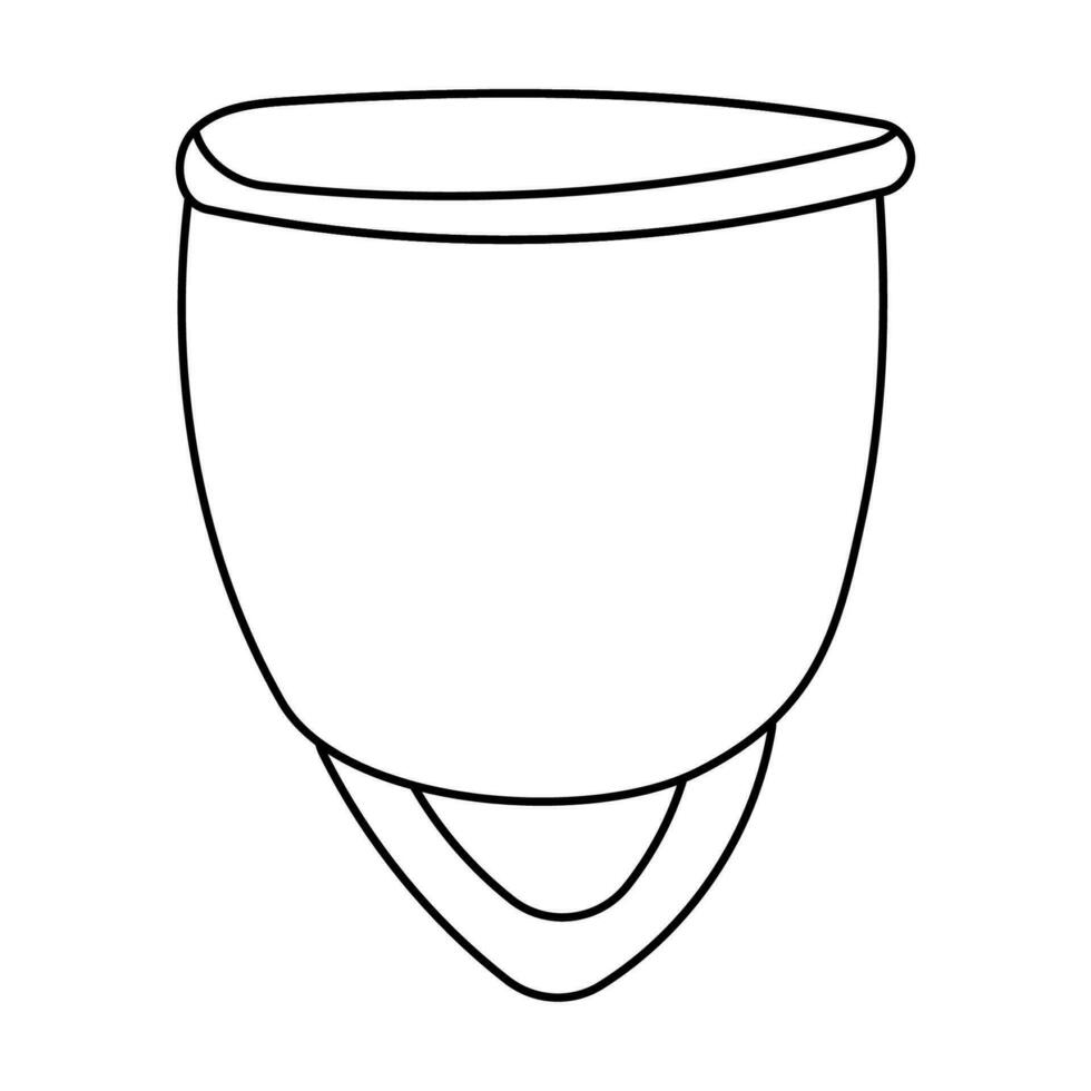 menstrual cup feminine hygiene zero wast eco vector