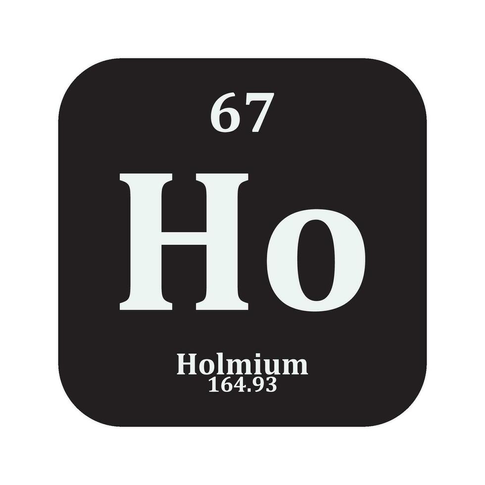 holmio química icono vector