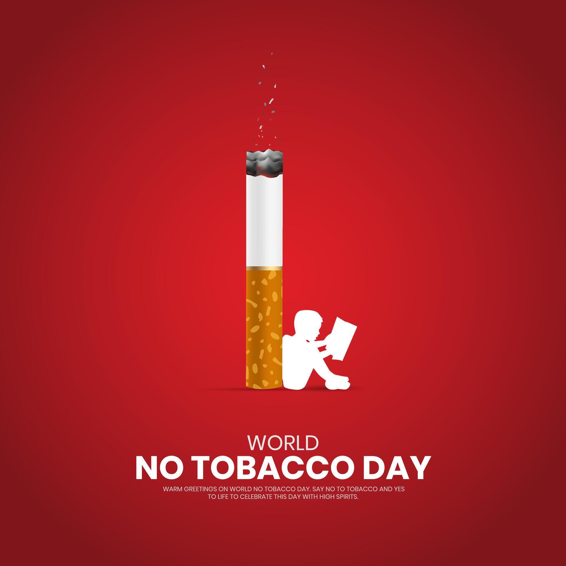 World No Tobacco Day. No Tobacco day creative design for banner, poster