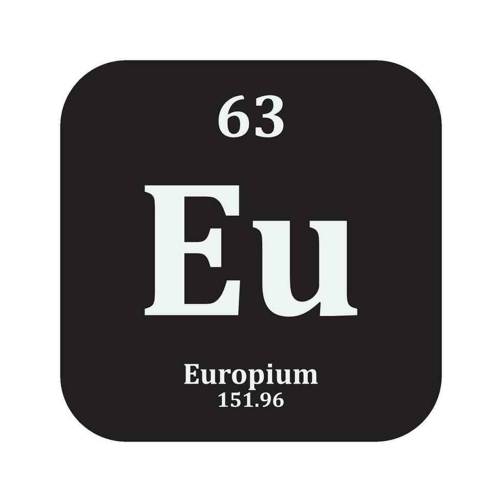 europio química icono vector