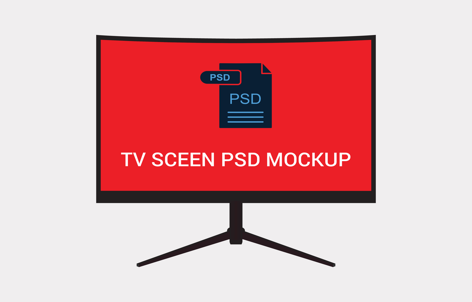 Monitor Sceen PSD MOckup File free download