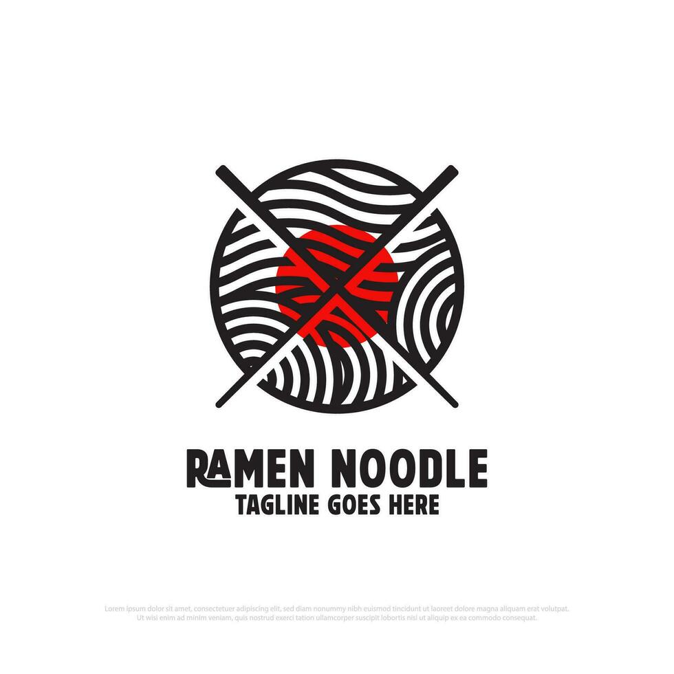modern Ramen noodle logo design vector,food and beverages logo icon vector illustration, best for japanese restaurant logo idea