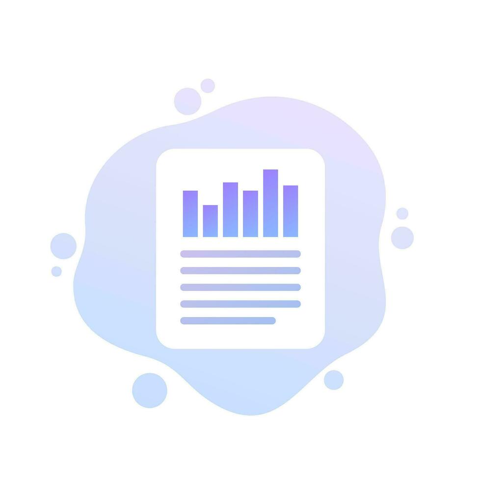 performance report icon, vector design