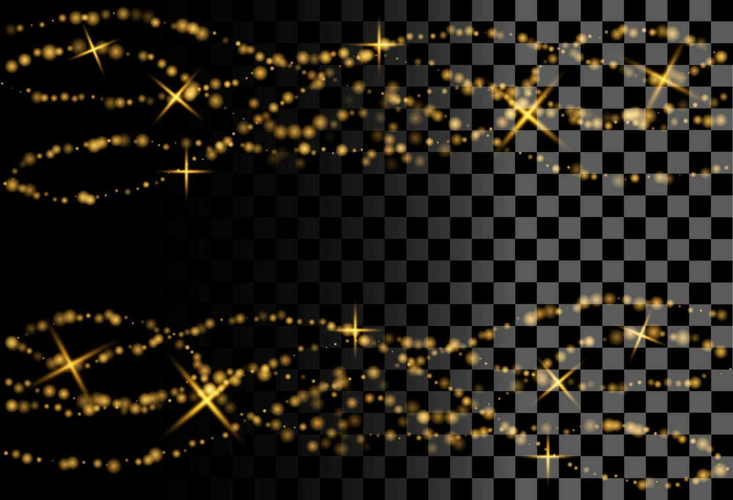 Abstract blurred light element that can be used for cover decoration or background. Sparkle, gold bokeh, frame bokeh vector