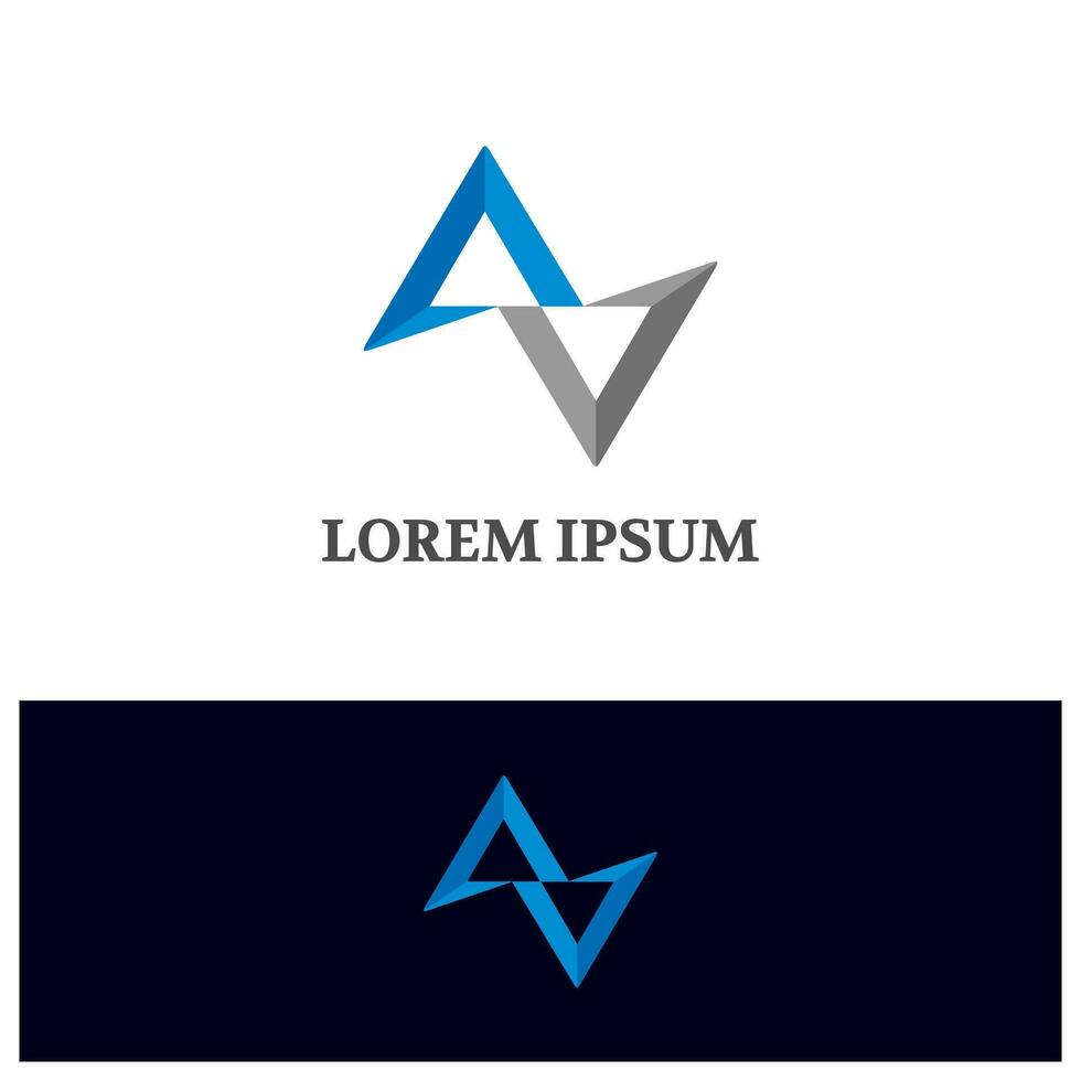Infinity Triangle logo brand vector design