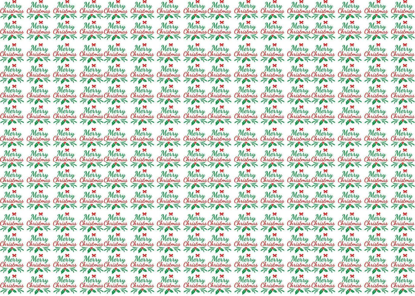 Christmas Wrapping Paper in Vector design. Text and leaf in vector design art.