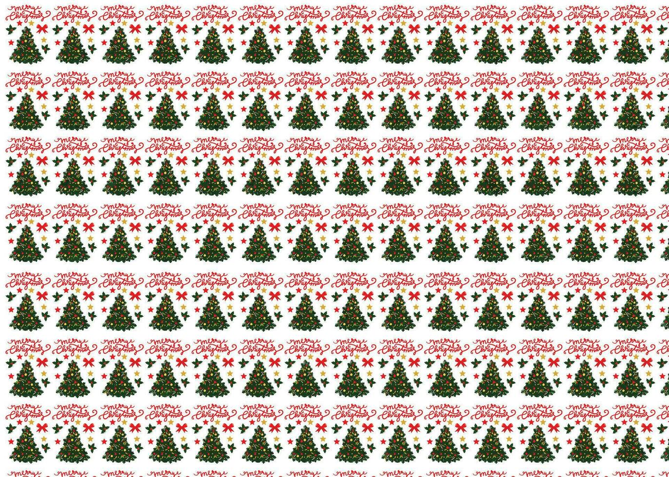 increíble Navidad envase papel en vector diseño. Navidad árbol y texto en diseño.