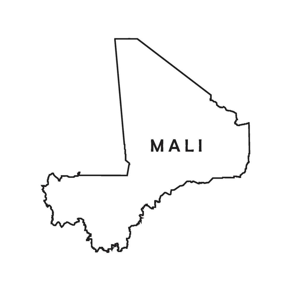 Mali map vector illustration