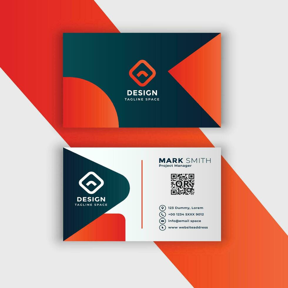 Modern Business Card Design Template Free vector