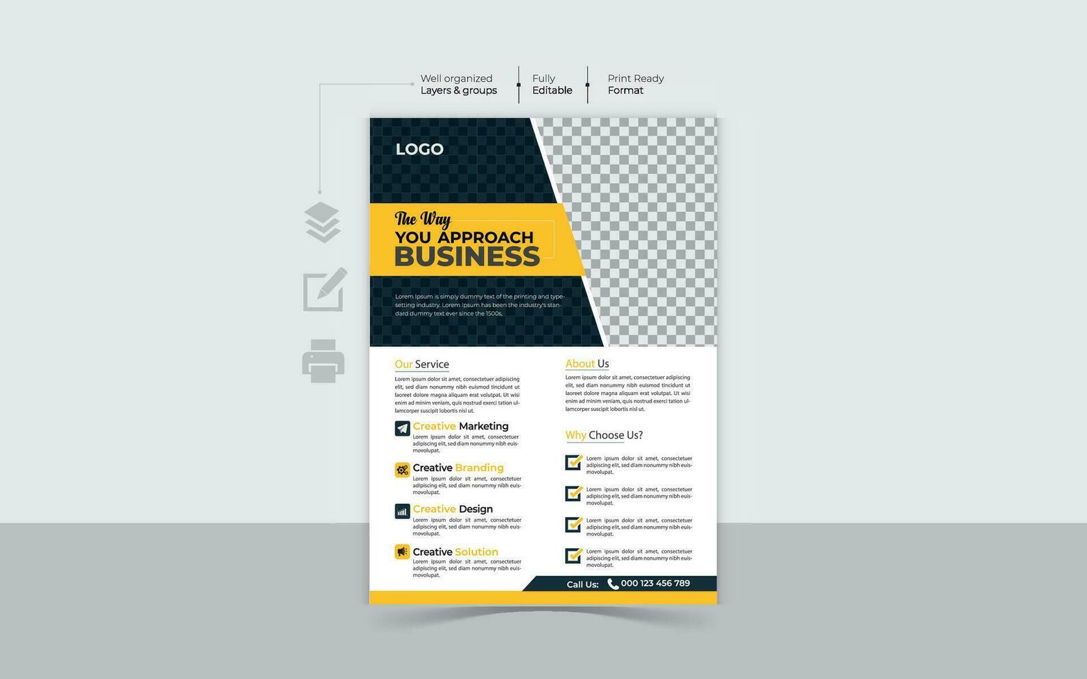 Professional Business Flyer Design vector