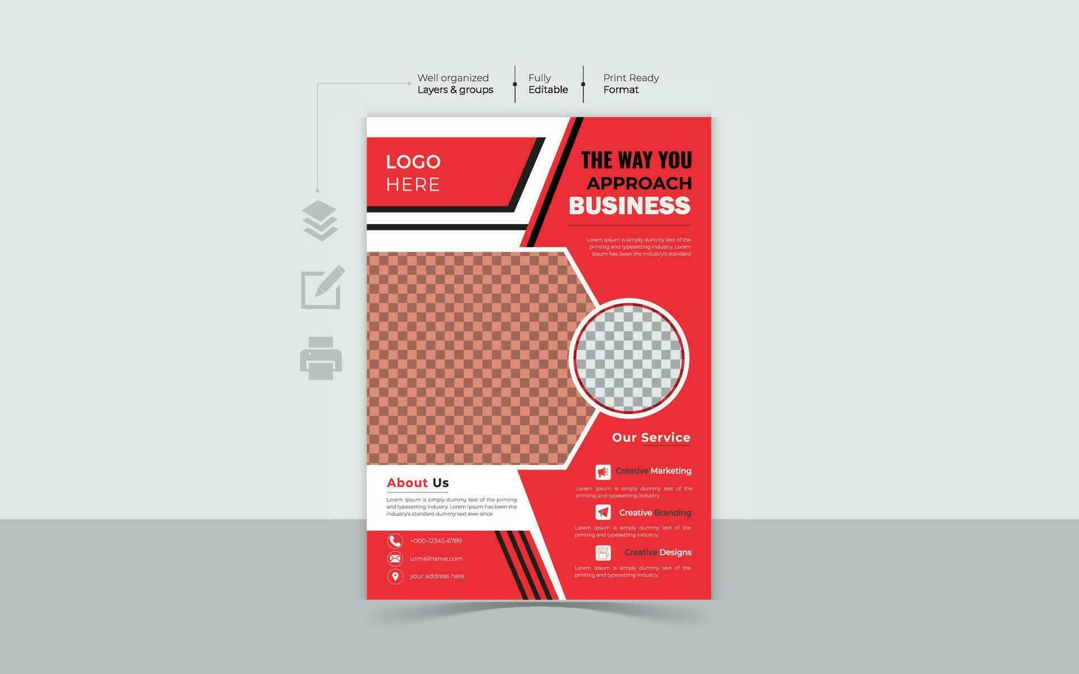 Professional Business Flyer Design vector