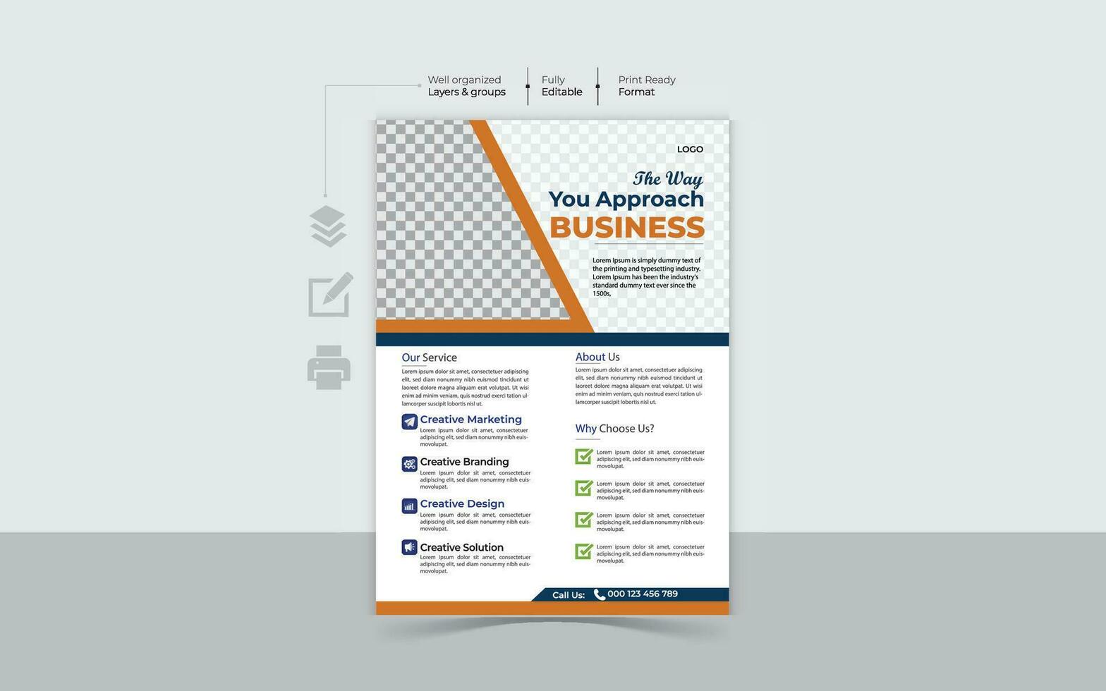 Professional Business Flyer Design vector