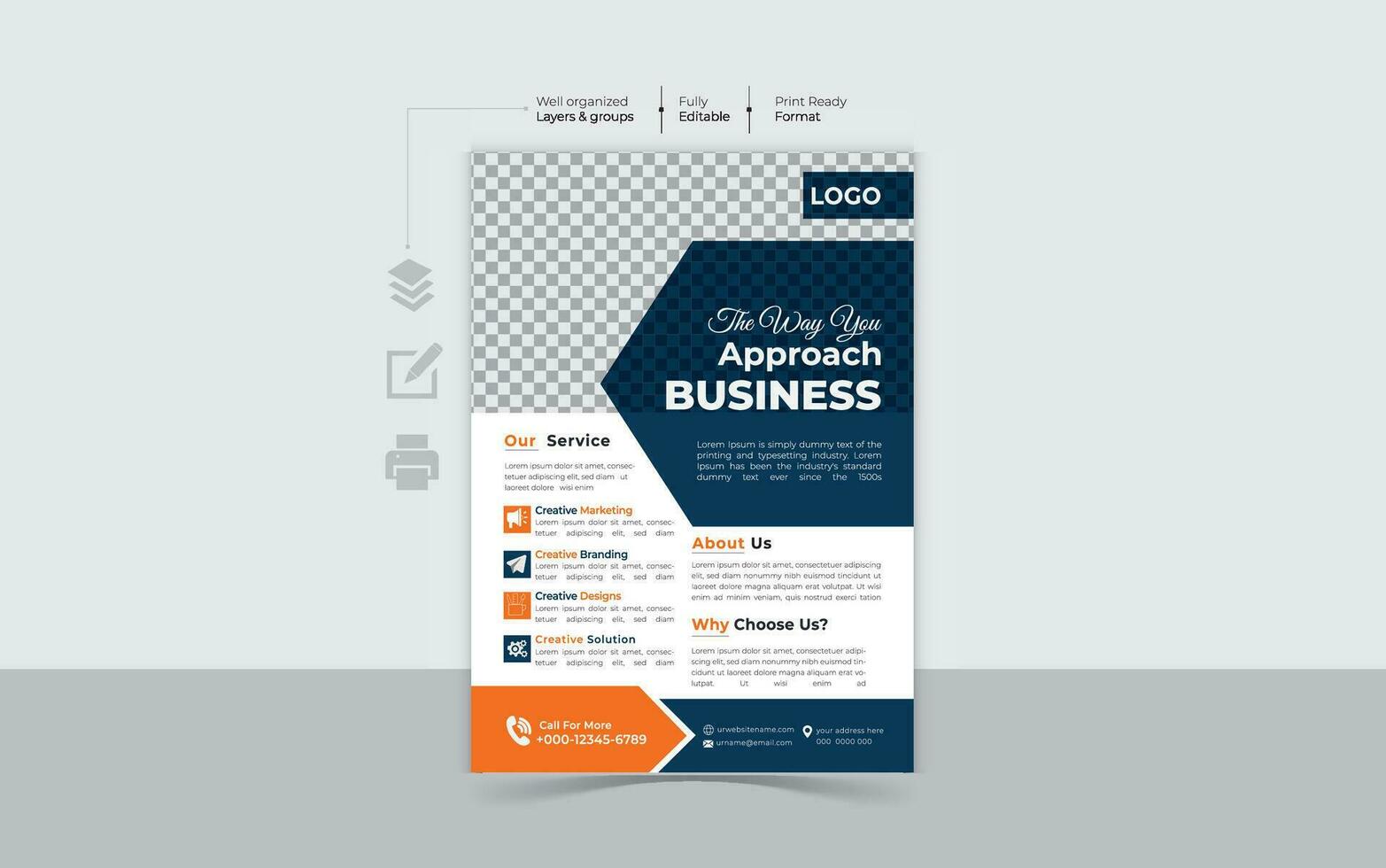 Professional Business Flyer Design vector