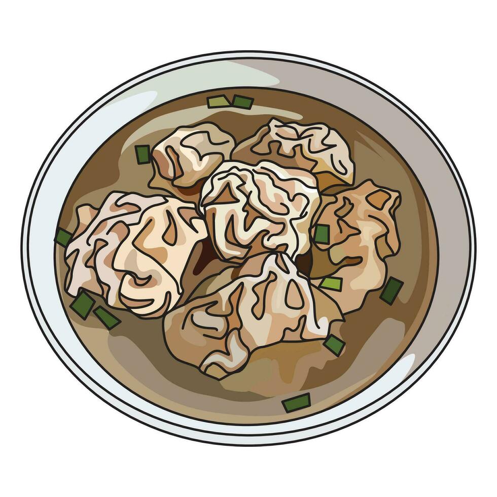 dimsum sopa vector