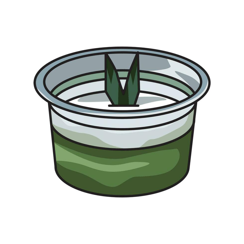 Kue Lumpur or mud cake is traditional Indonesian dessert vector illustration, suitable for sticker and graphic design elements