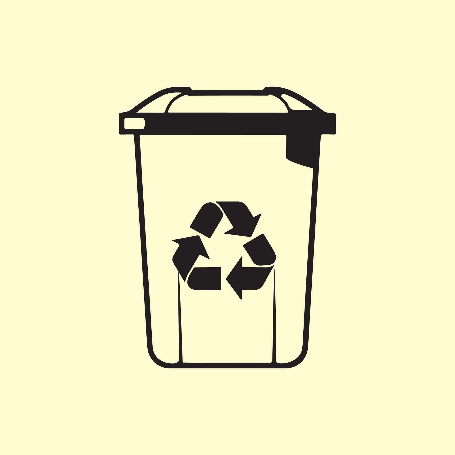 Recycle bin icon vector 35143971 Vector Art at Vecteezy