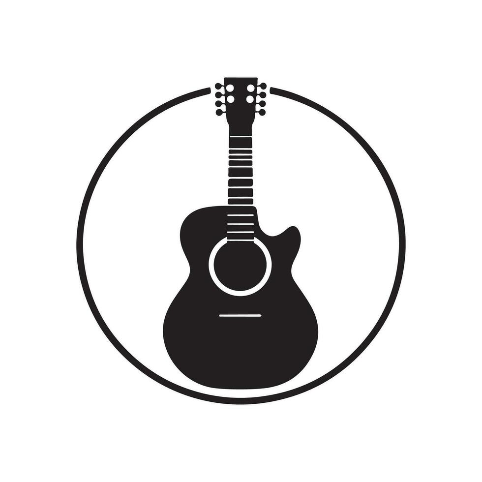 guitarra icono vector