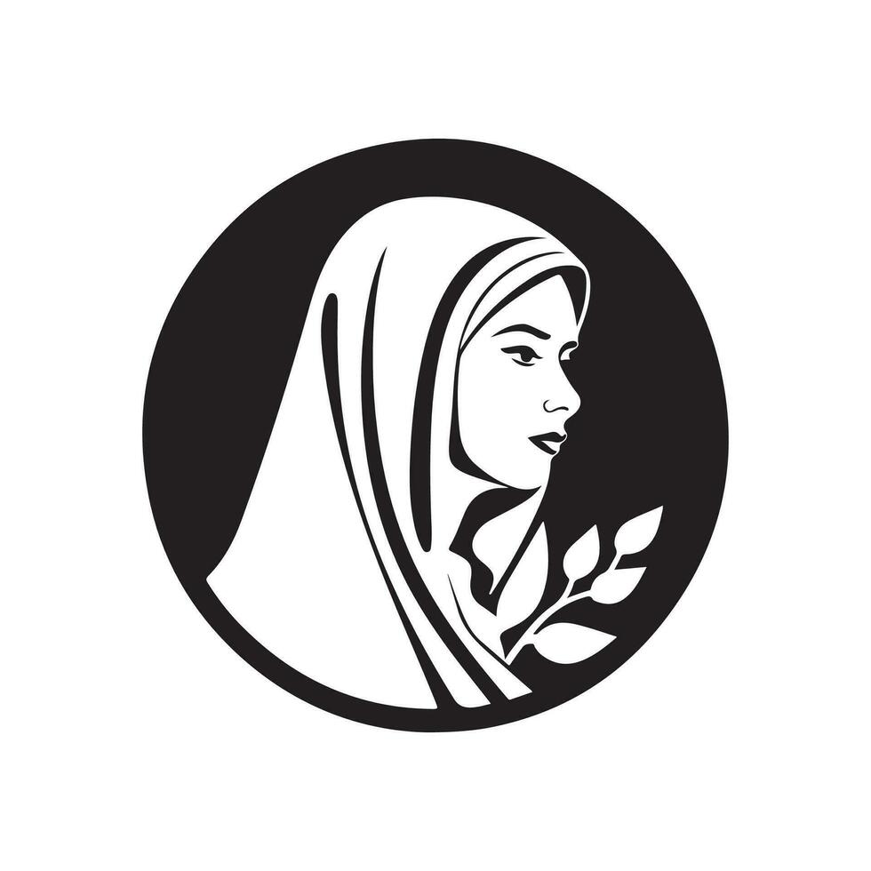 hijab logo vector imágenes