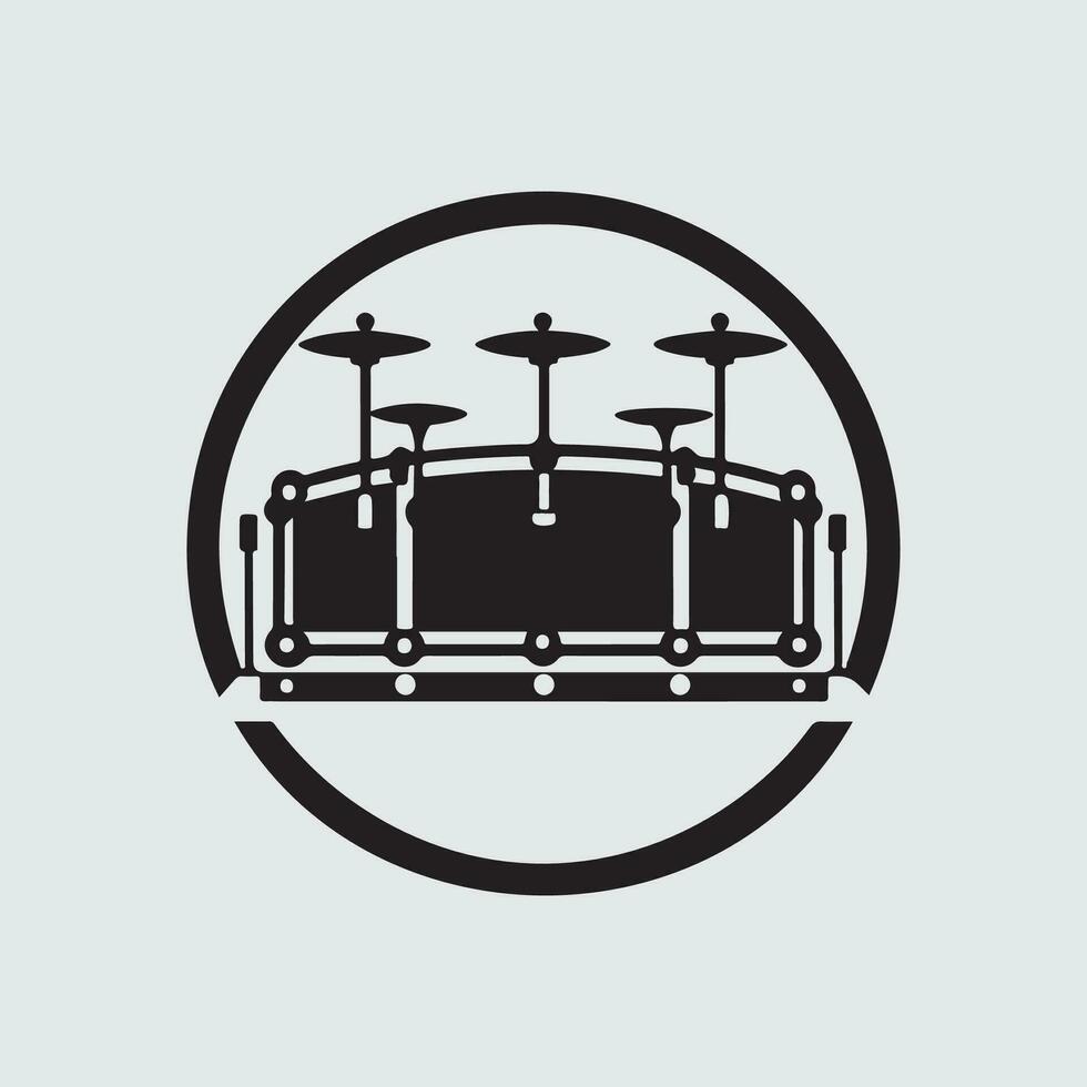 Drum logo Vector Images