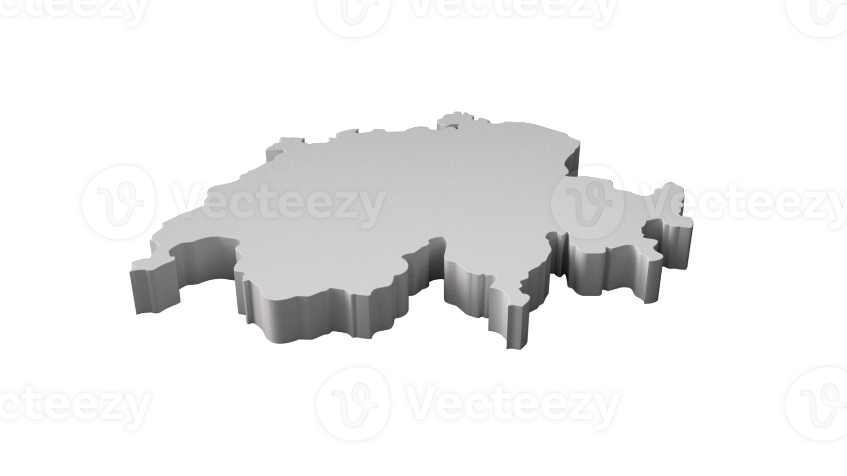 Svizzera 3d carta geografica geografia cartografia e topologia 3d illustrazione png