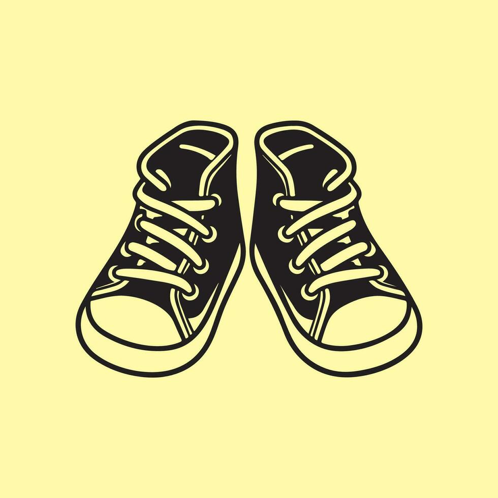Sneakers Image Vector, Illustration Of a Sneakers vector
