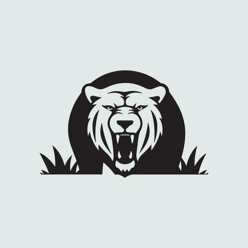 Bear head icon Vector Images