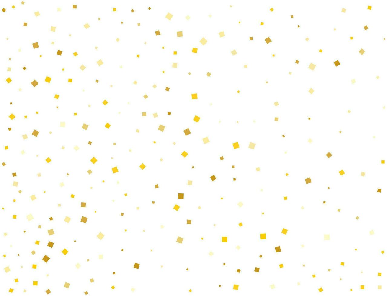 Gender Neutral Gold Square Confetti. Vector illustration