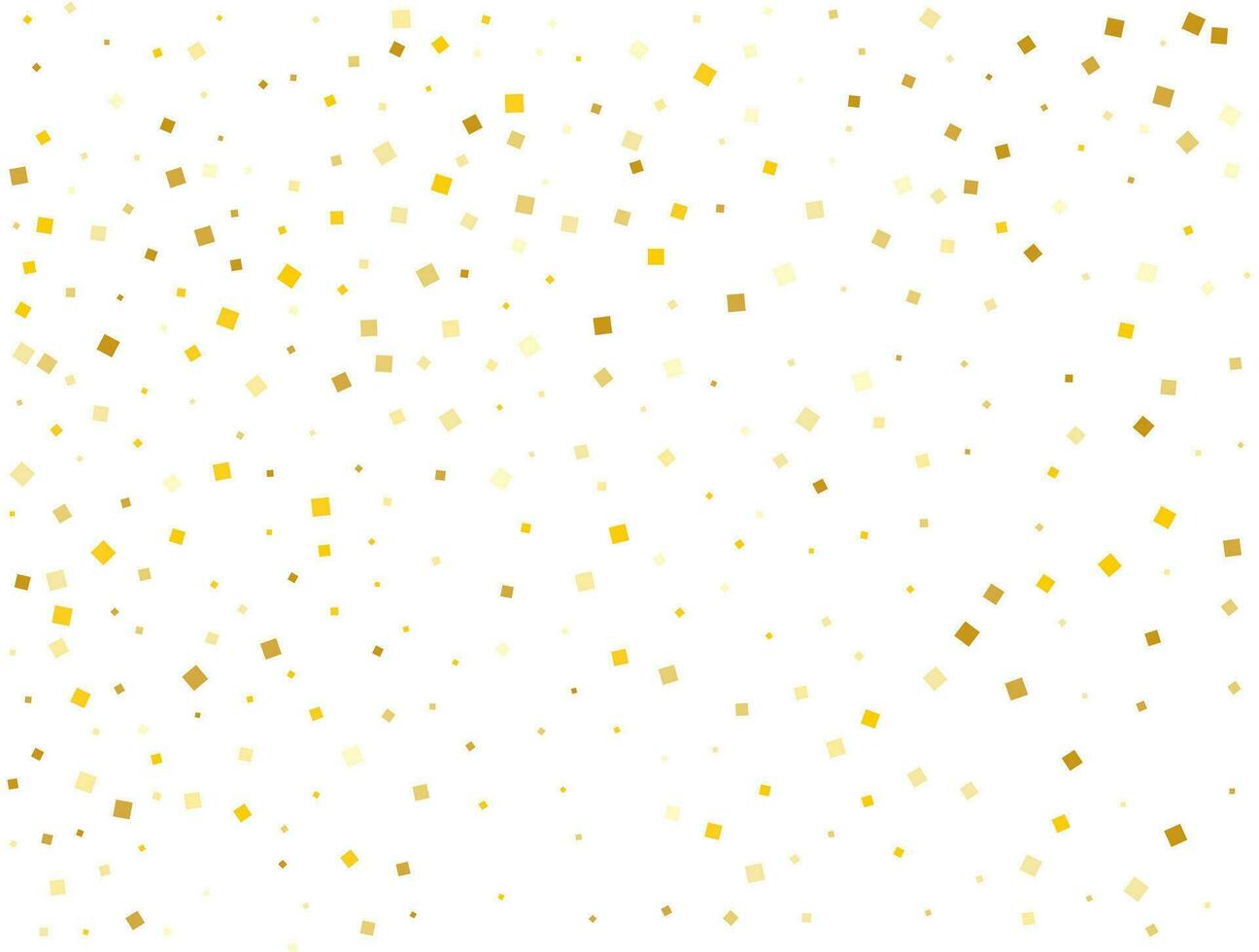 Gender Neutral Gold Square Confetti. Vector illustration