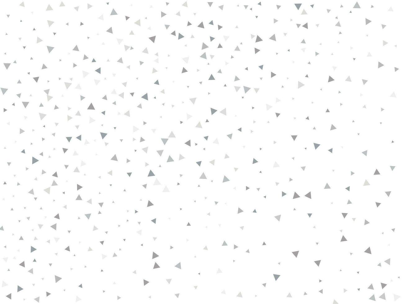 Wedding Light silver Triangular glitter confetti background. White festive texture vector