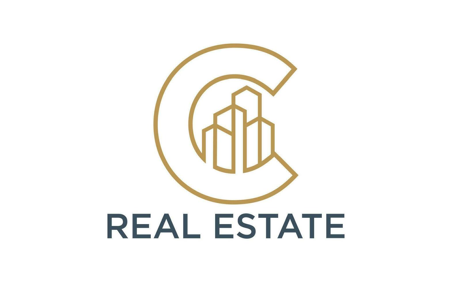 Real Estate, Building and Construction Logo Design vector