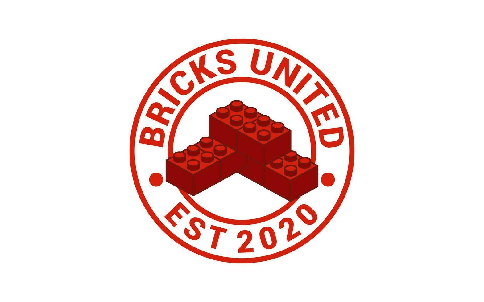 A Vintage badge building block design logo vector