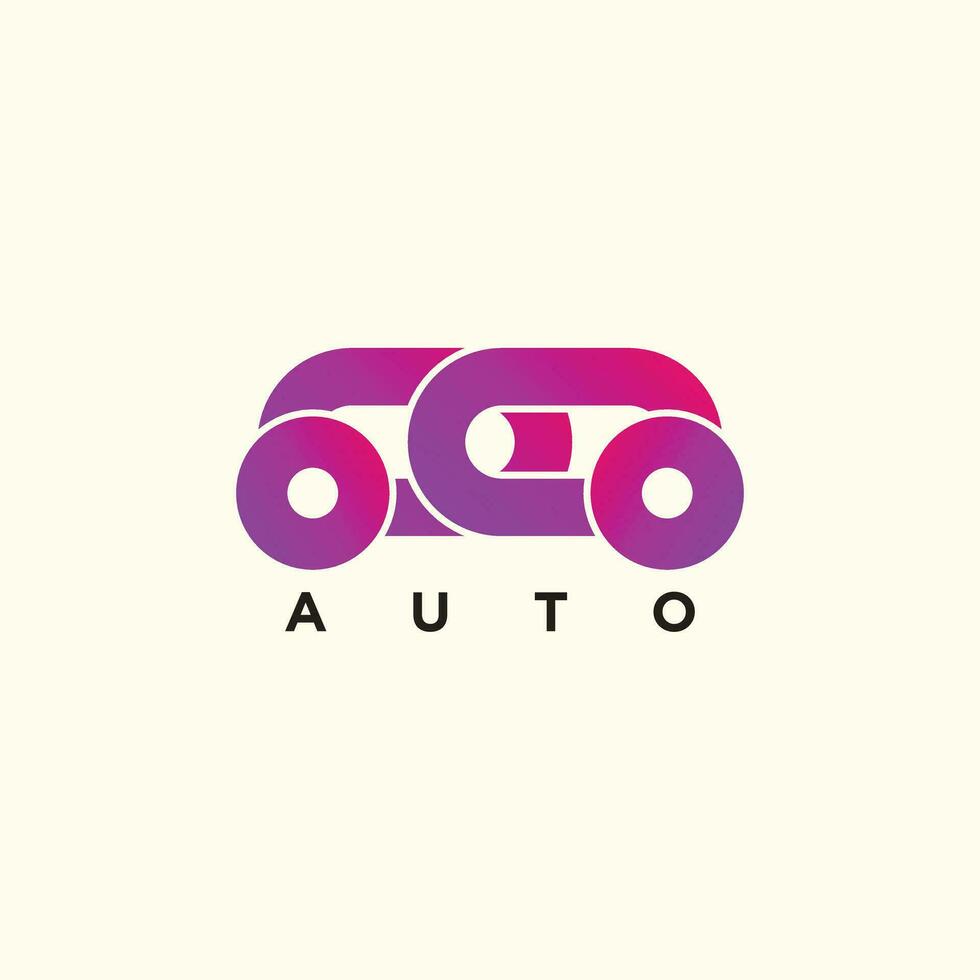 Auto logo design vector idea with creative and simple concept