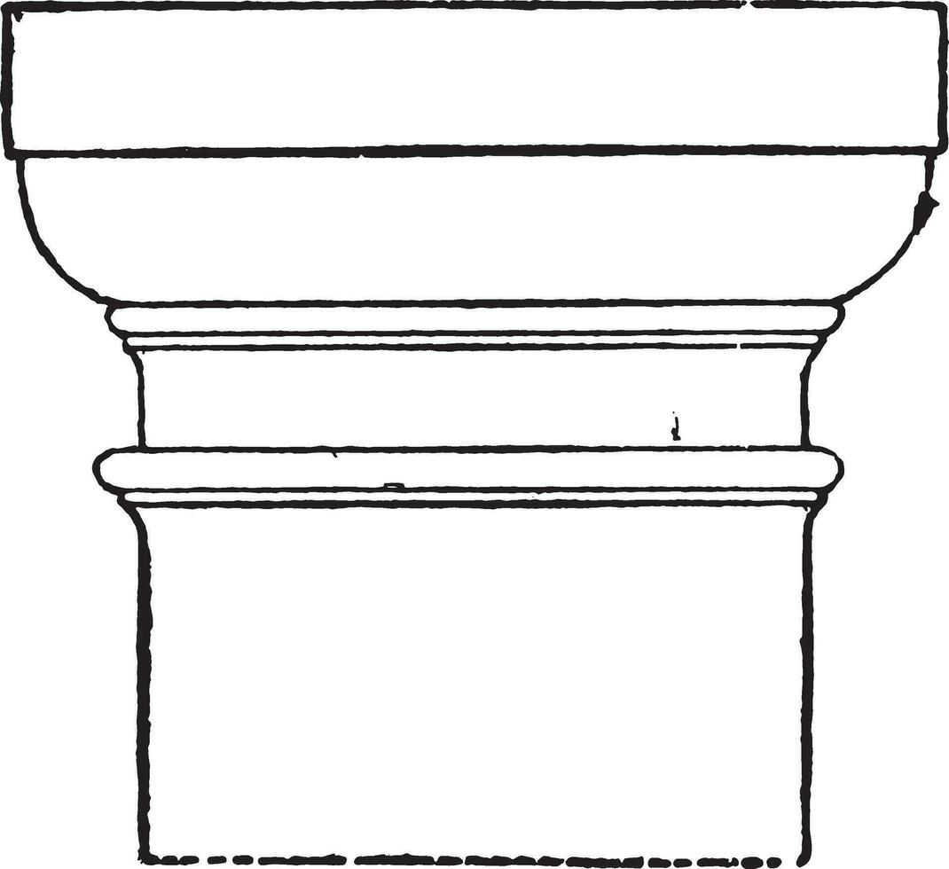 toscano capital, Clásico grabado. vector